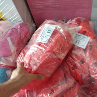 Combo 35 đôi dép tổ ong màu đỏ