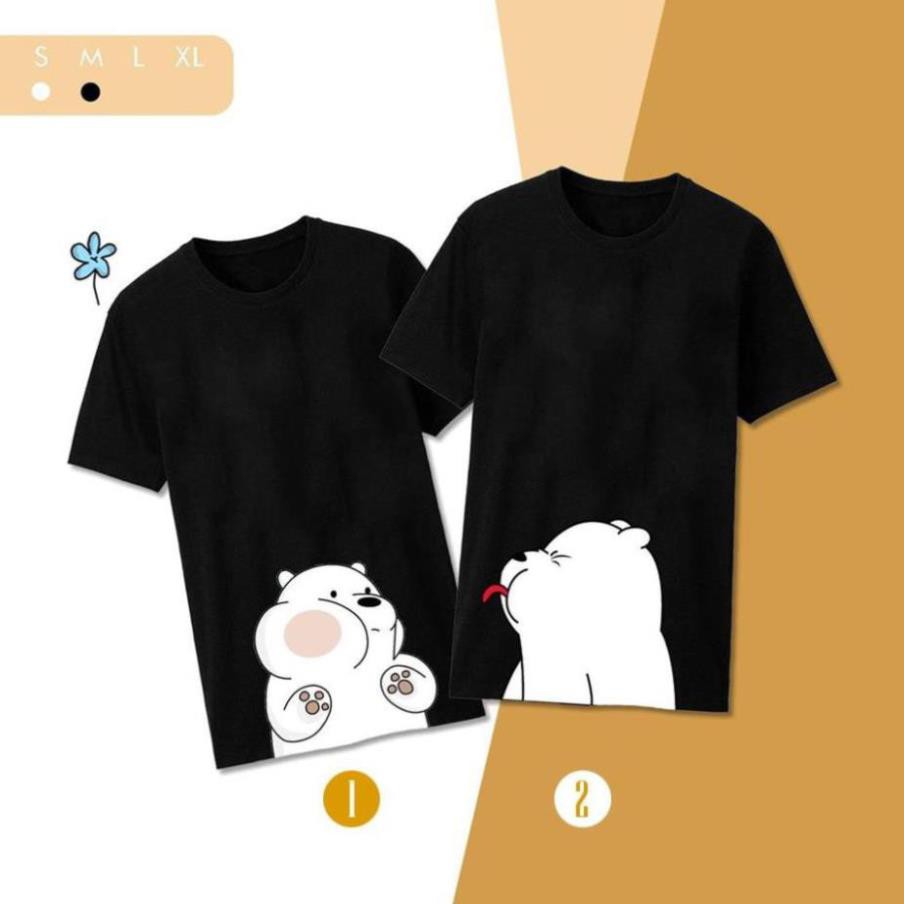 (SALE) Áo thun đôi - áo cặp tình yêu Gấu cực kool - Giá chỉ bao gồm 1 áo / siêu hót bán chạy nhất