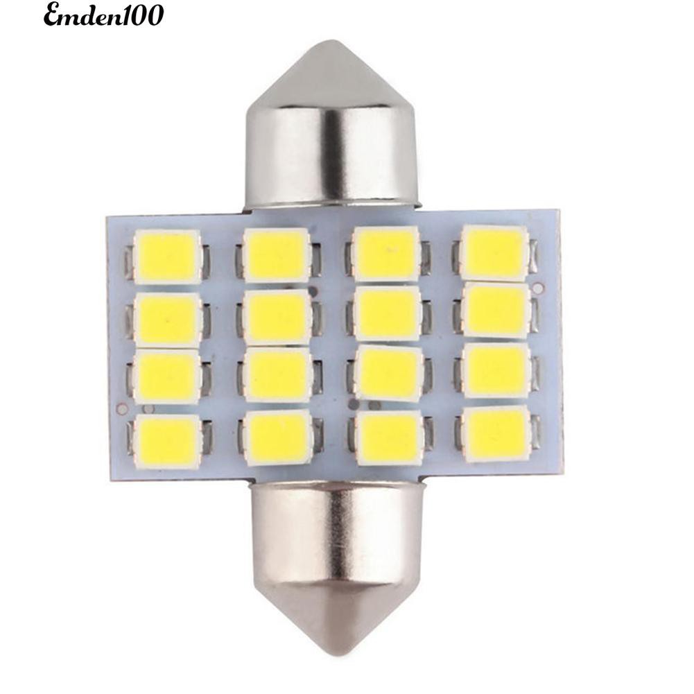 Đèn Led 16Smd Dc 12V Ánh Sáng Trắng Cao Cấp Cho Xe Ô Tô