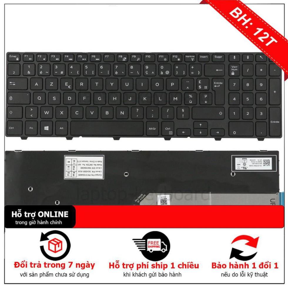 Bàn Phím Dành Cho Laptop Dell Inspiron 3541 3542 3549 5542 5543 - Hàng Nhập Khẩu