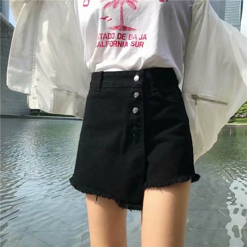 Quần Short Jeans Giả Váy Thời Trang Hàn Quốc 2020