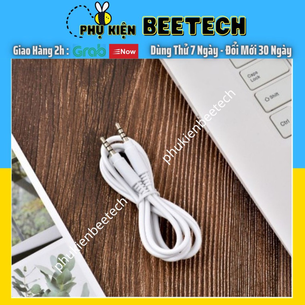 Cáp 2 đầu chân 3.5mm dài 1.5m, dây nối tai nghe, nối loa và các thiết bị âm thanh - Beetech vn