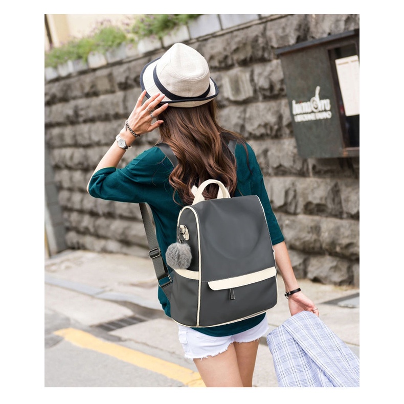 Ba Lô Vải Oxford Thời Trang Hàn Quốc 2022 Dành Cho Nữ