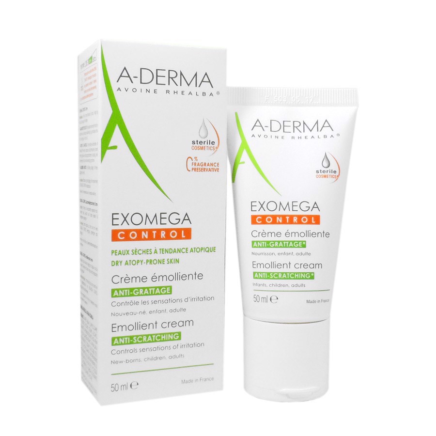A Derma Kem làm mềm, giảm kích ứng cho da khô - Exomega Control Emollient Cream 50ml