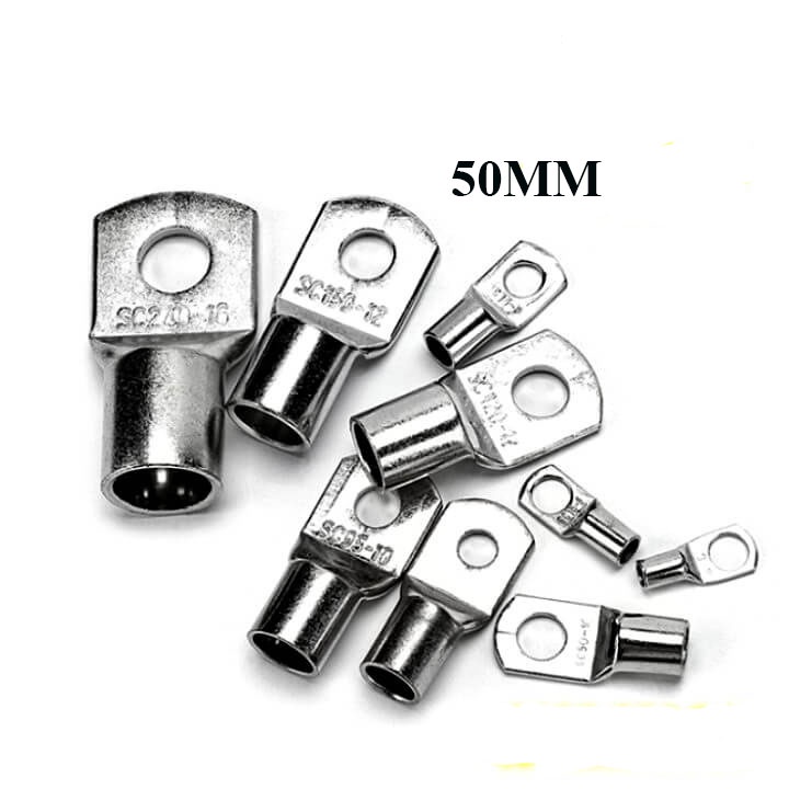 [5cái] Đầu cos dây điện bít SC 50-8-10, đầu cốt đồng , cosse (cót) nối bình acquy, dây hàn