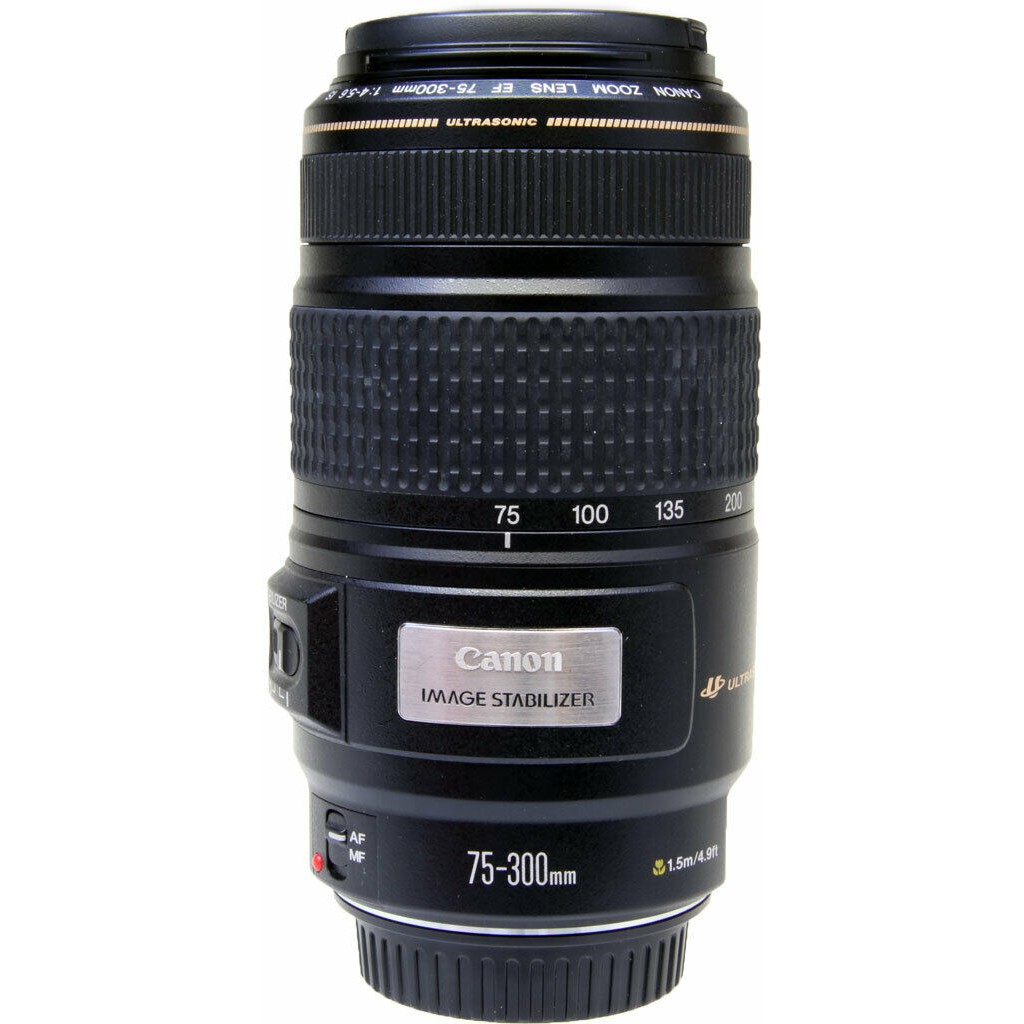 Ống kính Canon 75-300mm F4.5-5.6 IS ( chống rung ) - Mới 98%