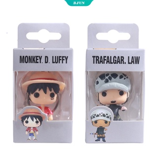 Funko pop!móc khóa: "one piece" monkey d. móc khóa mô hình nhân vật luffy/law