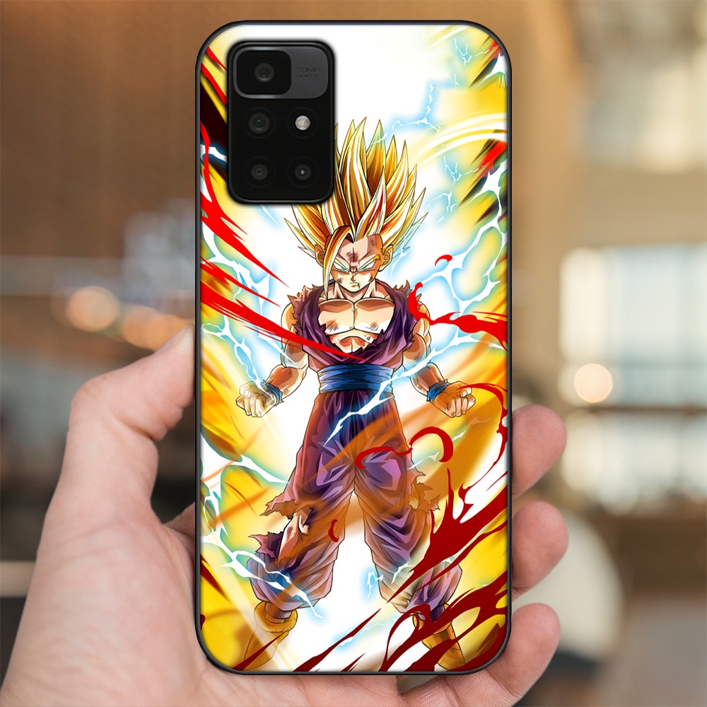Ốp lưng Xiaomi Redmi 10 viền đen in hình Gohan Dragon Ball