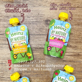 Hoa quả nghiền Heinz Anh cho bé trên 4 tháng date 2021