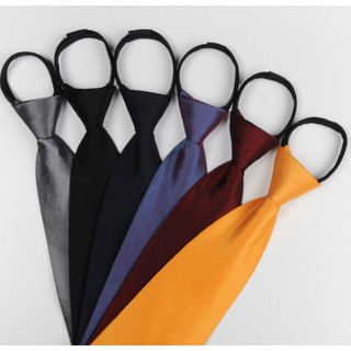 1 cái 8cm dây kéo cà vạt polyester màu rắn