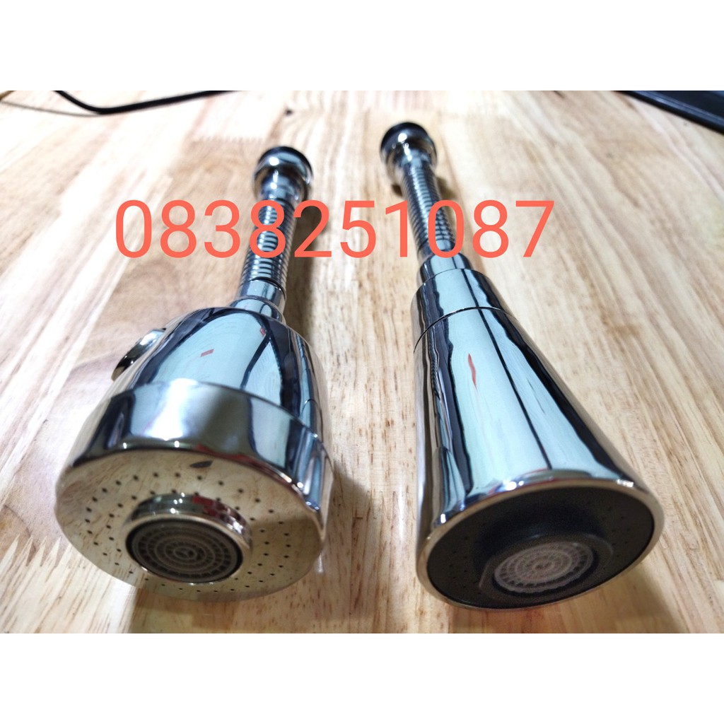 Đầu vòi rửa chén bát tăng áp xoay 360 độ