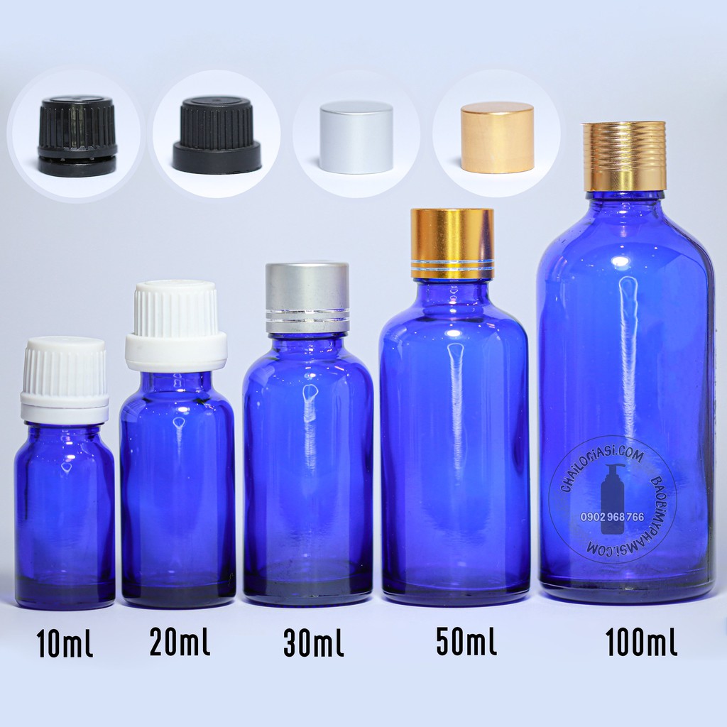 CHAI TINH DẦU XANH DƯƠNG