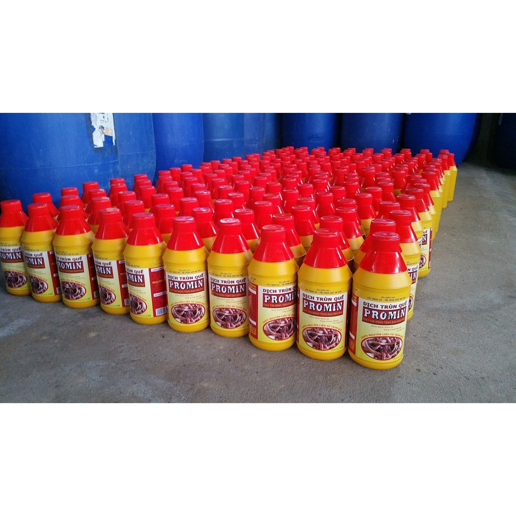 DỊCH TRÙN QUẾ DÙNG CHO TÔM, CÁ PROMINS CHAI 1 LIT