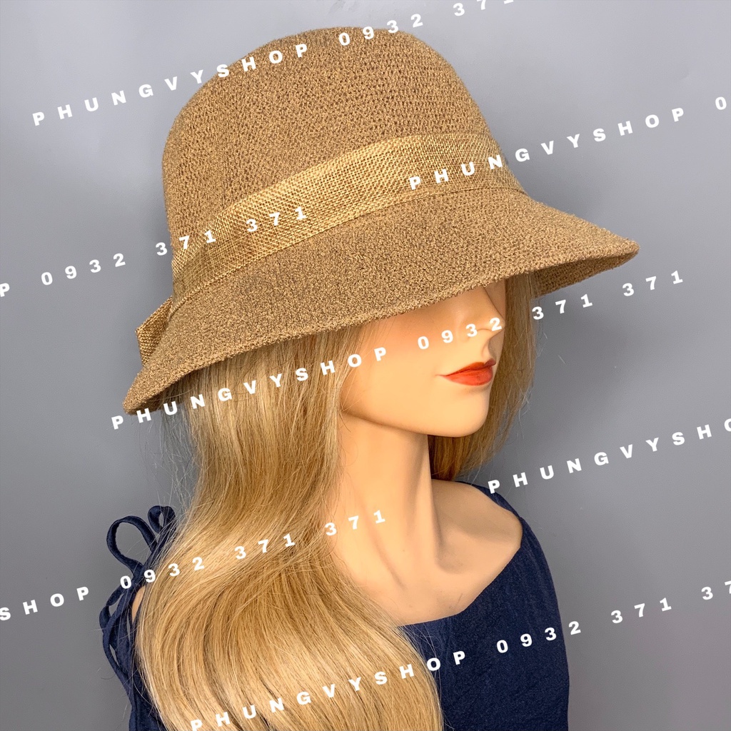 I QAC I Mũ đơn giản thoáng mát thời trang cực hot- VÀNH NHỎ NƠ BUNG QUACHA- nón đi biển che nắng