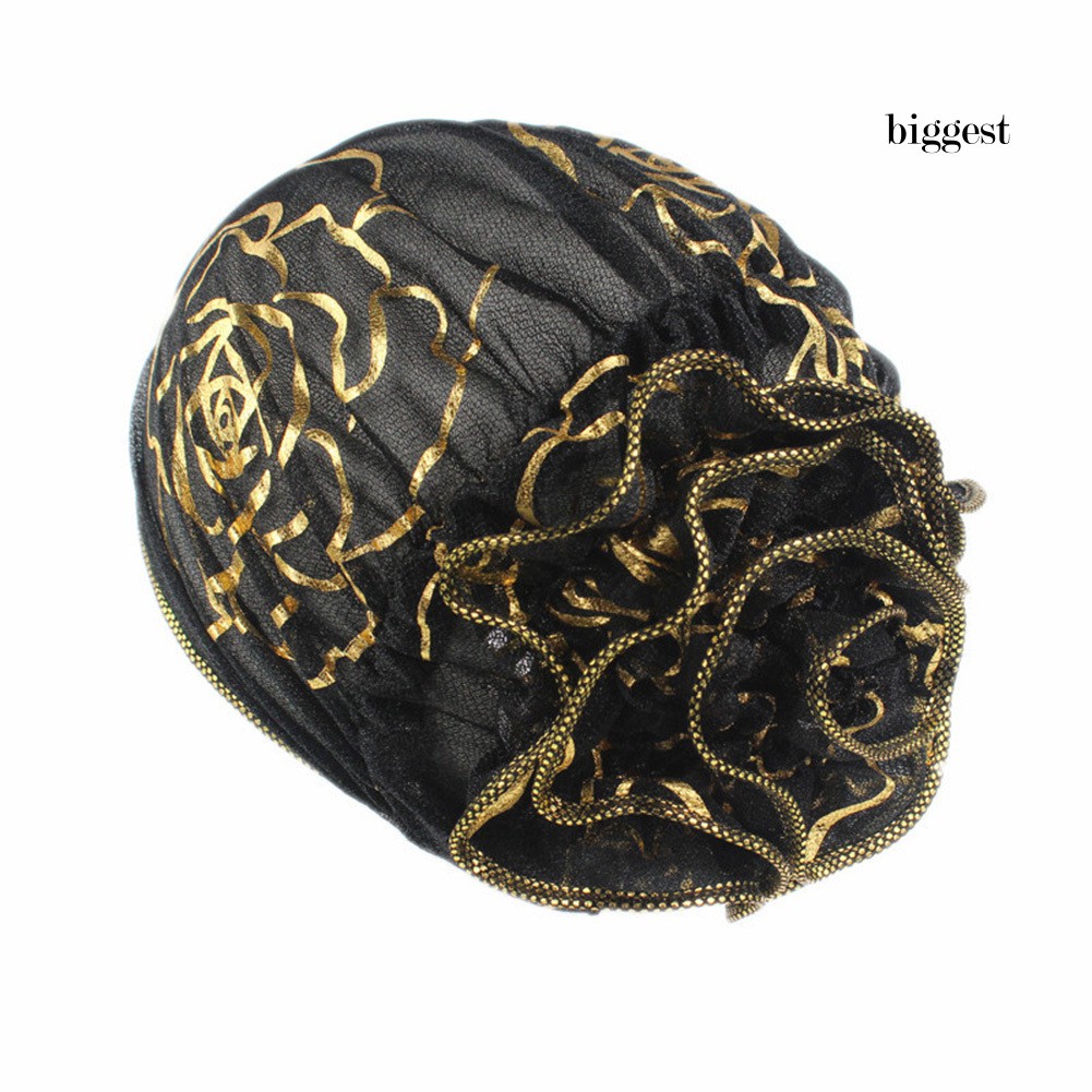 Mũ Trùm Đầu Phối Ren Hoa Thời Trang Cho Phụ Nữ Hồi Giáo
