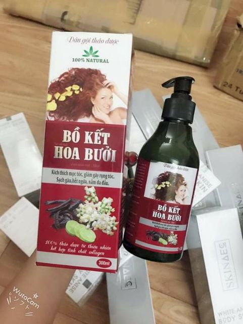 (Giá sỉ) Dầu gội Bồ kết hoa bưởi 300ml