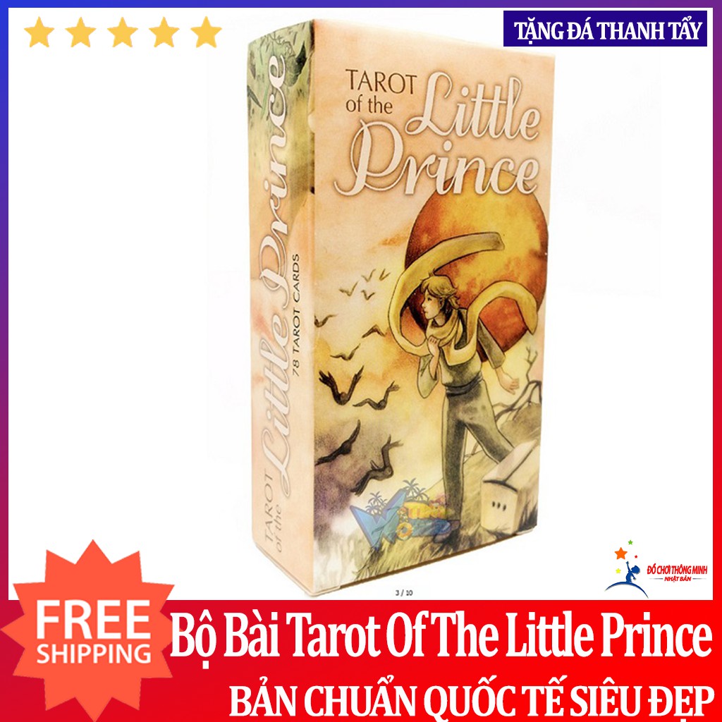 Bài tarot of the little prince cao cấp tặng thảm, túi đựng bài tarot và đá thanh tẩy