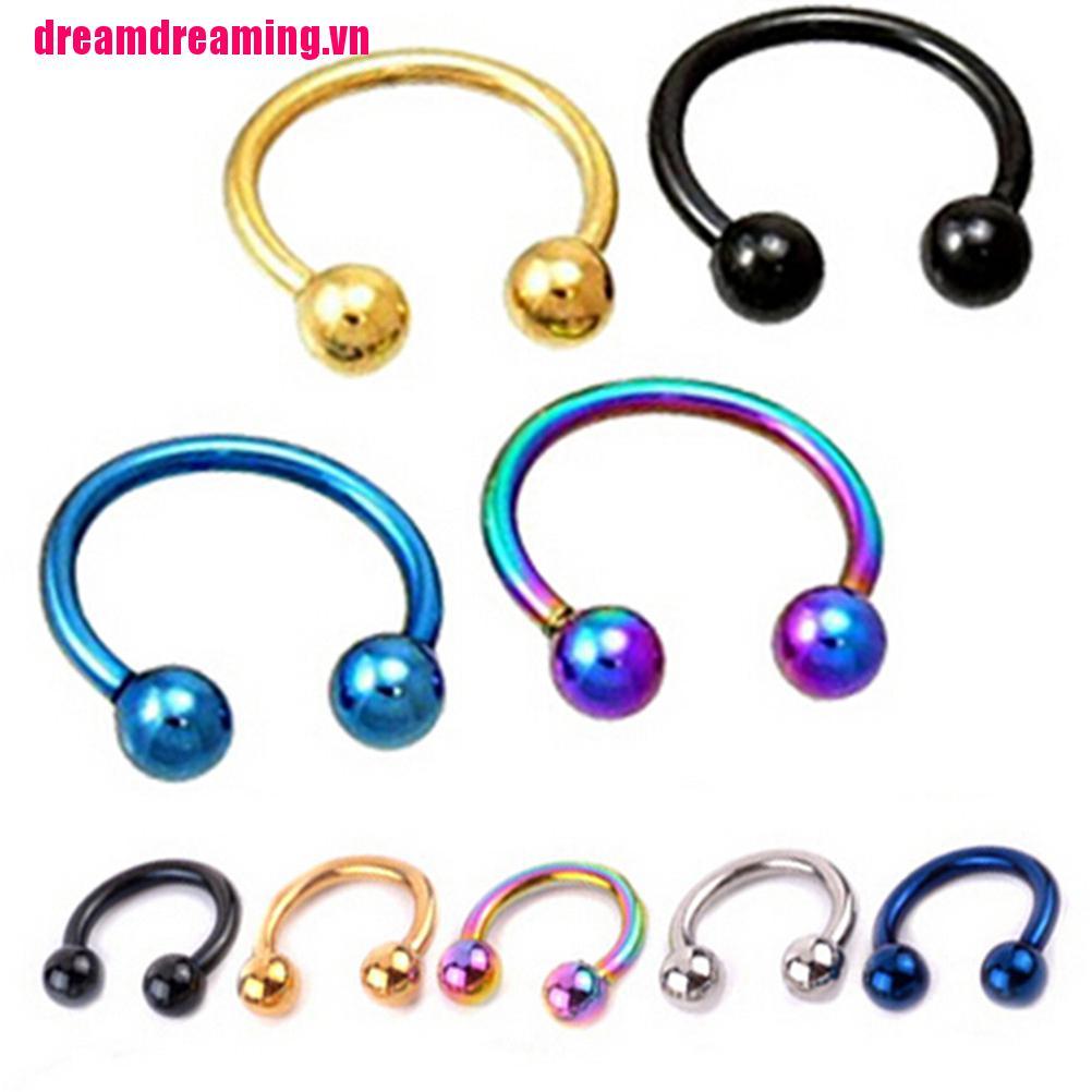 [Hàng mới về] Khuyên mũi đầu tròn bằng thép không gỉ chất lượng cao