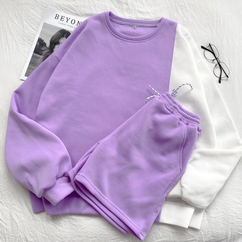 Set Áo Sweater 2LIGHT + Short Nỉ Unisex (Ảnh thật) | BigBuy360 - bigbuy360.vn