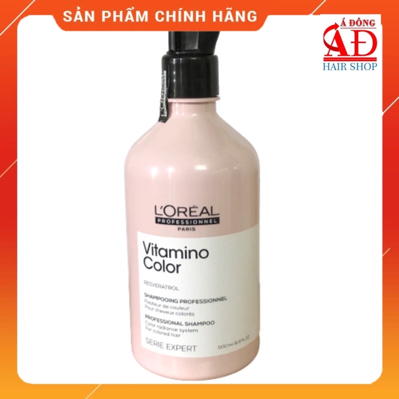 [LOREAL 2021] DẦU GỘI GIỮ MÀU TÓC NHUỘM L'OREAL VITAMINO COLOR 500ML