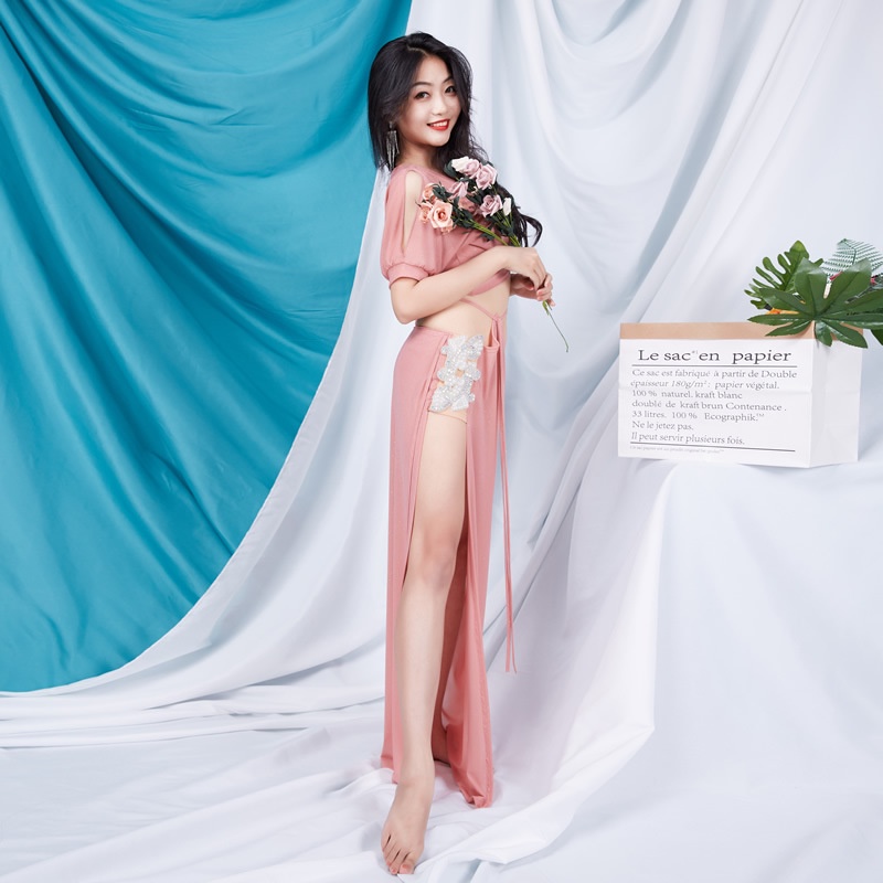Bộ Trang Phục Biểu Diễn Múa Bụng Chuyên Nghiệp Thiết Kế Mới Xinh Xắn Thời Trang
