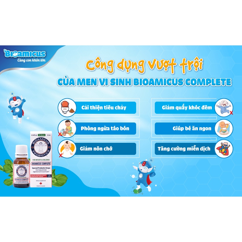 Men Vi Sinh 10 chủng Bioamicus Complete