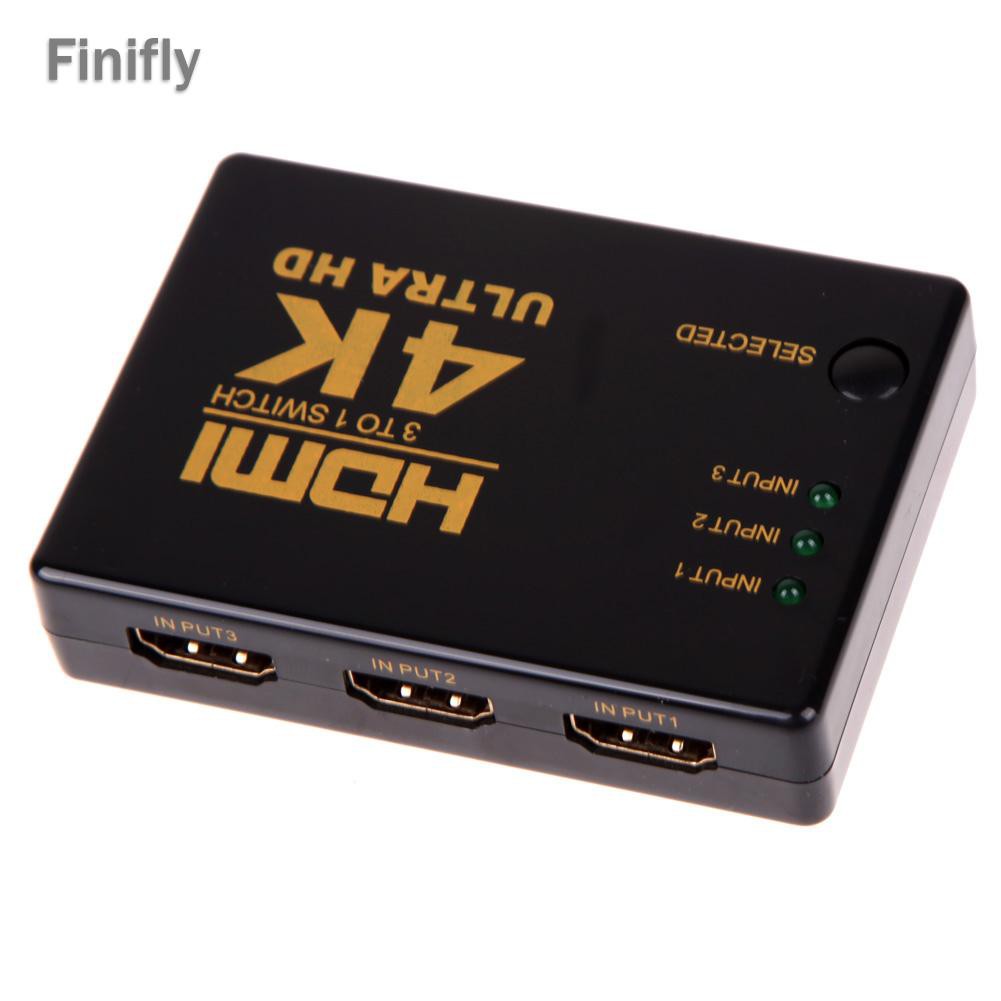 Bộ Chia Cổng Hdmi 3 Trong 1 Finifly 4kx2k Cho Hdtv / Pc