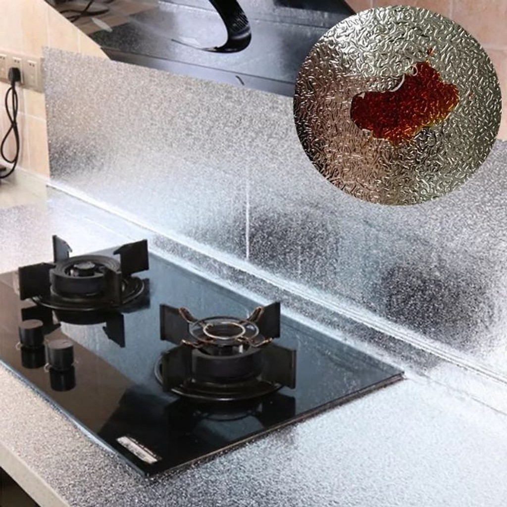 Cuộn Giấy Decal Dán Bếp Dán Nhà, Tường Tráng Nhôm Cách Nhiệt Cao Cấp Chính Hãng Amalife