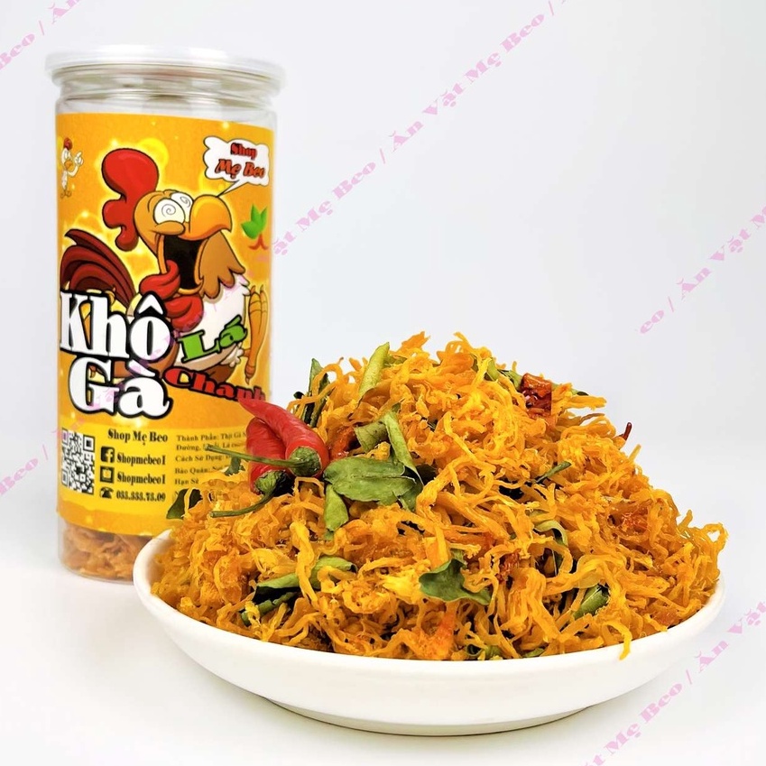Khô gà lá chanh xé cay 300gr loại 1 cực ngon | BigBuy360 - bigbuy360.vn