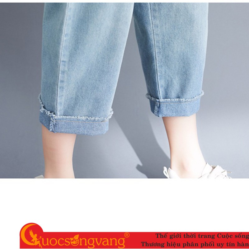 Quần jean yếm nữ denim quần yếm jean nữ GLQ148 Cuocsongvang