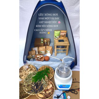 nồi xông LF Urfine 4l _ 2.8 l kèm lều tặng thảo dược xông hơi sau sinh , lá thảo dược xông hơi giải cảm