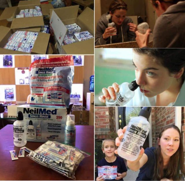 Bình rửa mũi Neilmed 50 gói muối