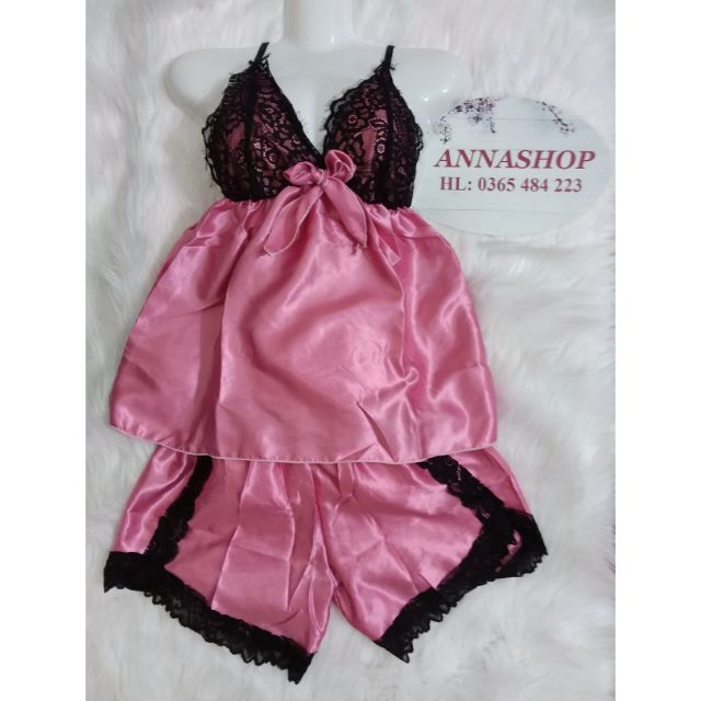 BỘ NGỦ SEXY CÓ NƠ PHÍA TRƯỚC MẪU MỚI (hình thật kèm video shop)