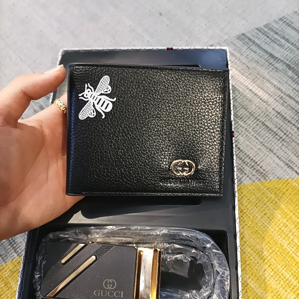 SET GUCCI 2 MÓN THỜI TRANG NAM ( VÍ, NỊT )