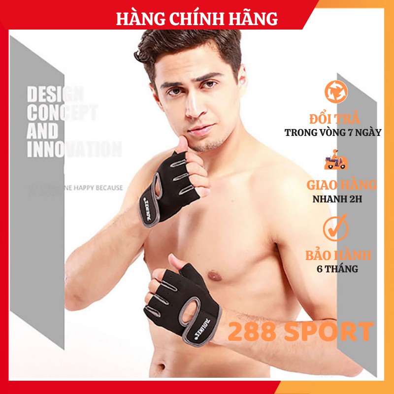 Bộ đôi găng tay nửa ngón tập gym, thể thao Aolikes AL1678 (1 đôi)