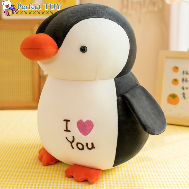 Chim cánh cụt nhồi bông co giãn dễ thương dùng làm quà tặng cho bé