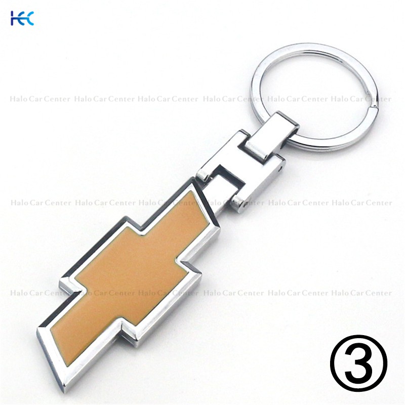 Bộ móc chìa khóa hợp kim kim loại chất lượng cao hình logo xe hơi Chevrolet