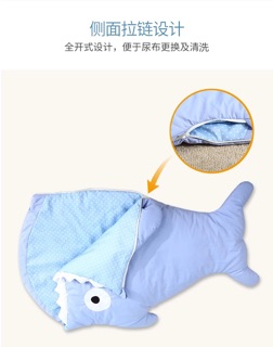 Túi ngủ cá mập cho bé iu