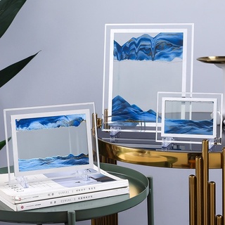 Tranh cát chuyển động 3D, tranh thủy tinh nghệ thuật trang trí để bàn decor làm việc làm quà tặng cao cấp Hiin.decor