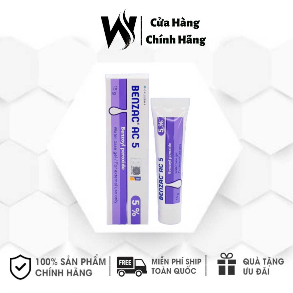 Kem ngừa mụn Benzac AC Benzoyl Peroxide - Galderma - Whie Store