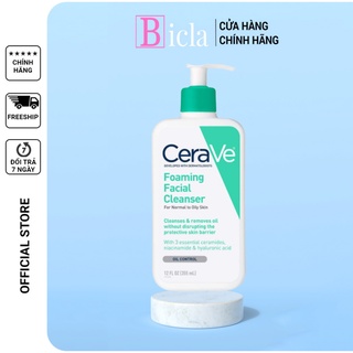 Sữa Rửa Mặt CeraVe Foaming Facial Cleanser (Da dầu)