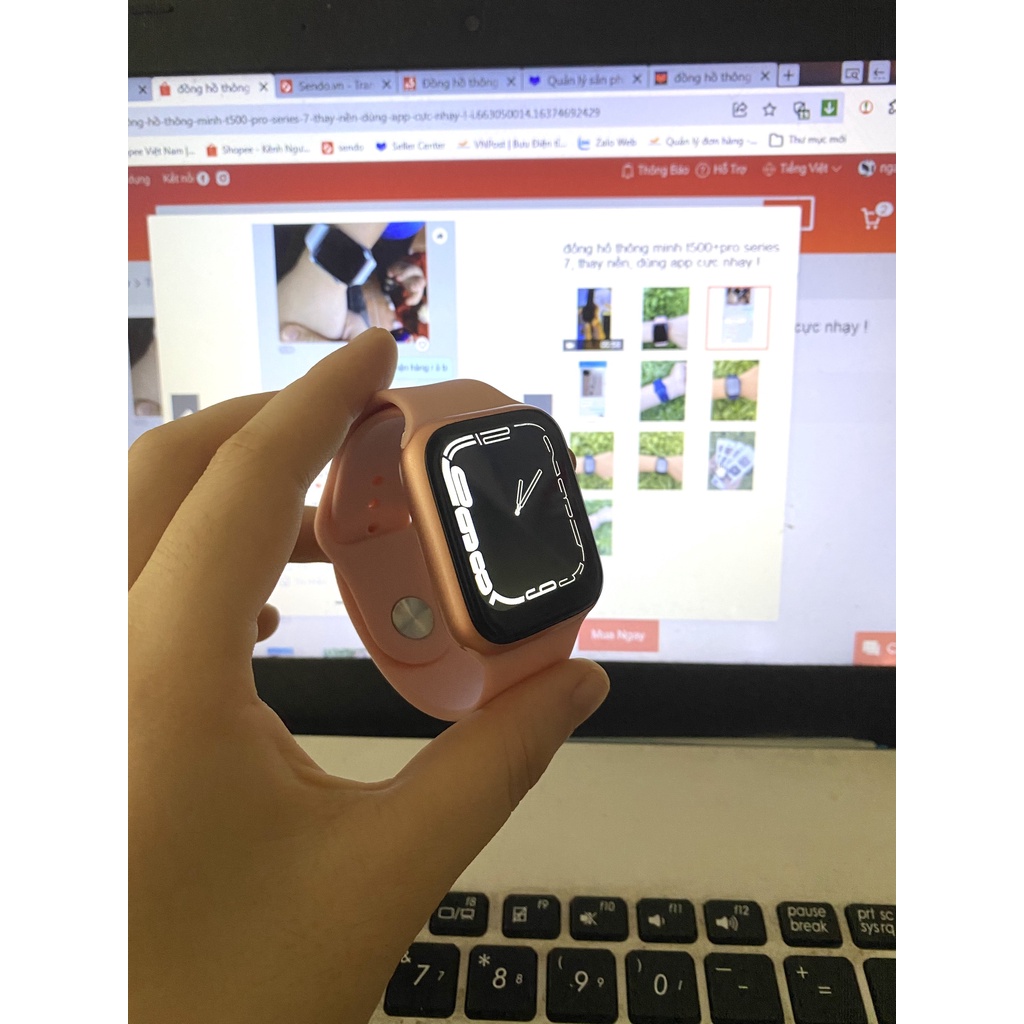 Đồng hồ thông minh màu hồng đầy đủ các chức năng !