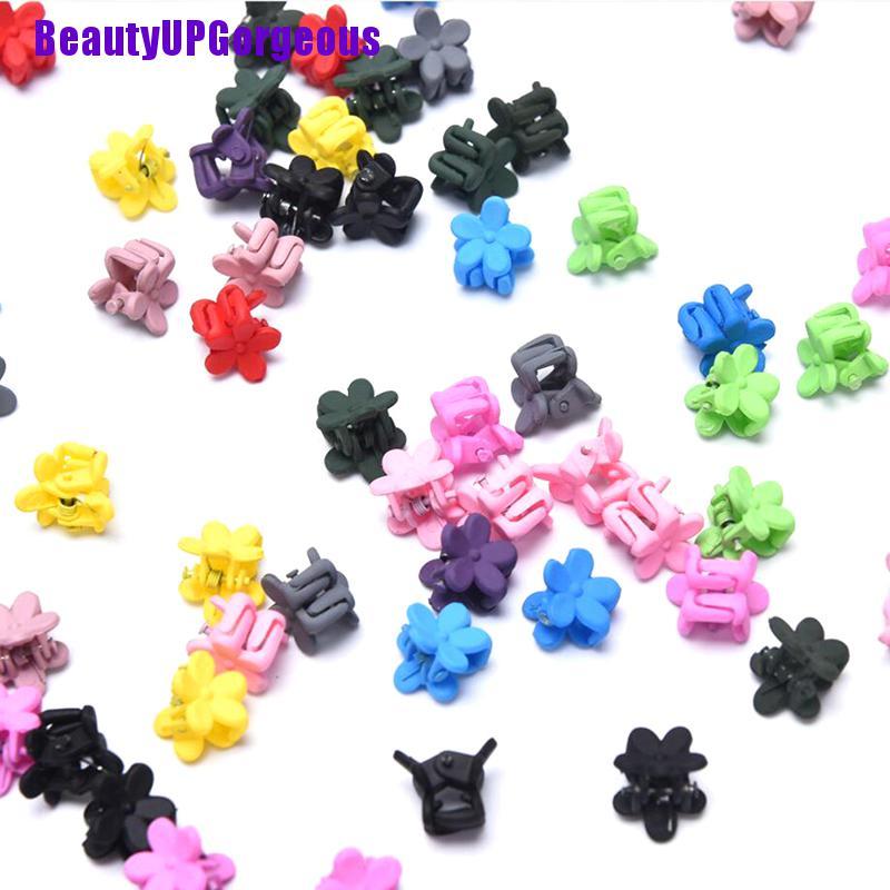 Set 10 kẹp tóc Mini hình hoa màu sắc ngọt ngào thời trang