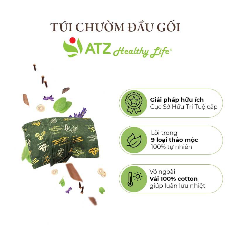 Túi Chườm Thảo Mộc ATZ Healthy Life - Chườm đầu gối giảm đau xương khớp, lưu thông khí huyết