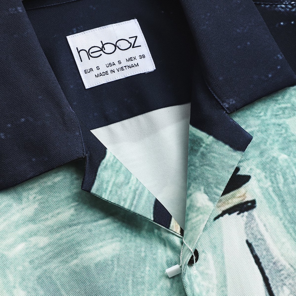 Áo sơ mi nam ngắn tay HEBOZ pijama FACE new cổ vest, chất gân xéo cao cấp mịn mát - 00000741 | BigBuy360 - bigbuy360.vn