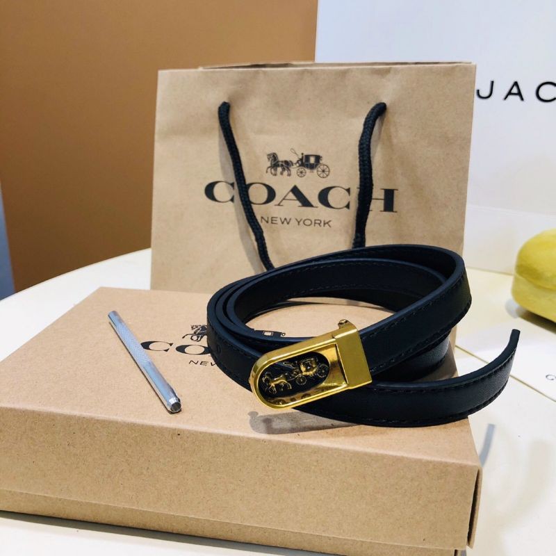 Dây nịt nữ Coach đủ màu 1,9 phân