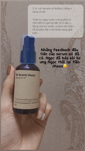 Tinh Dầu Dưỡng Đuôi Tóc- Hair Serum Oil Chống Khô Xơ Chẻ Ngọn Giúp Vào Nếp