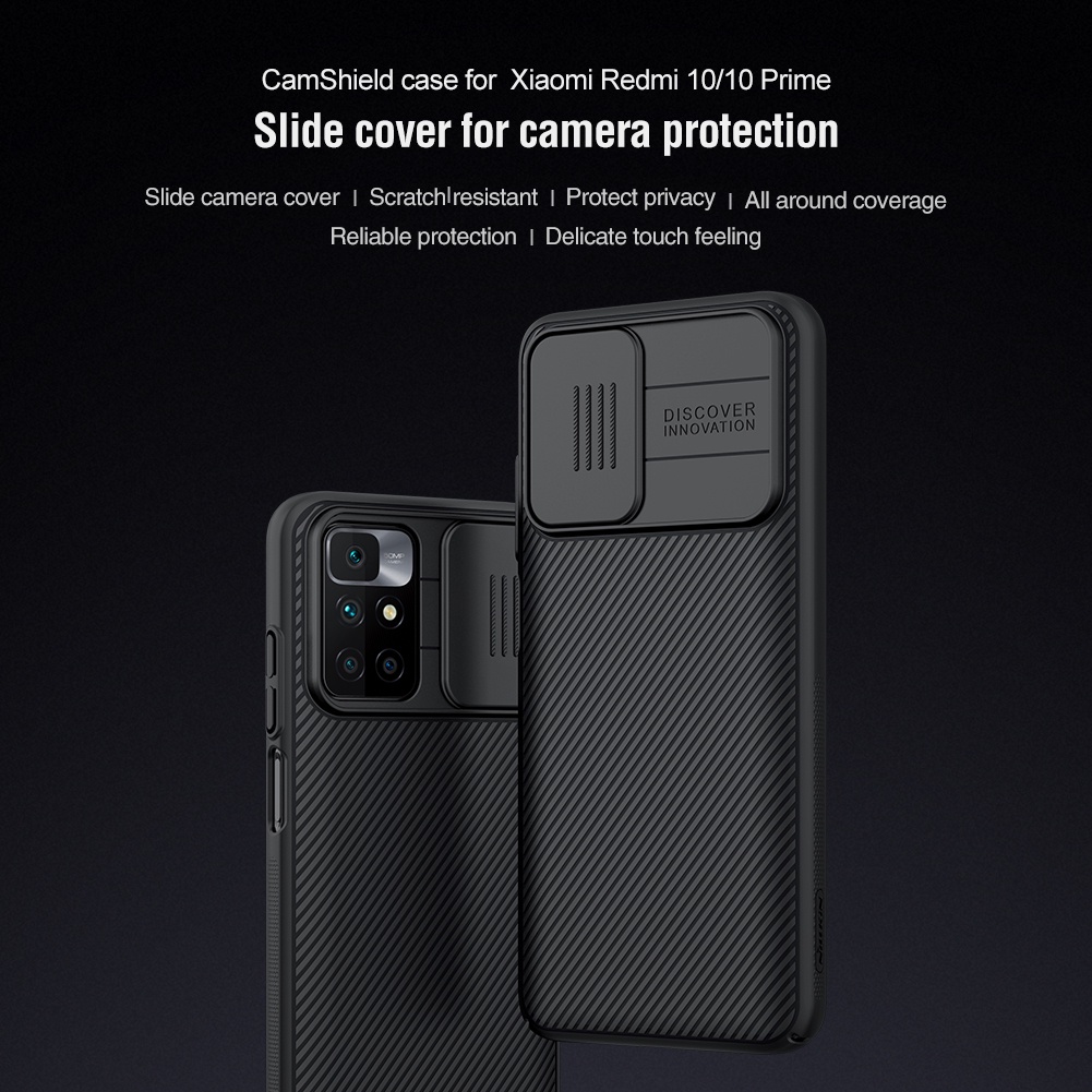 Ốp điện thoại NILLKIN có nắp trượt bảo vệ camera dành cho Xiaomi Redmi 10/ Redmi 10 2022