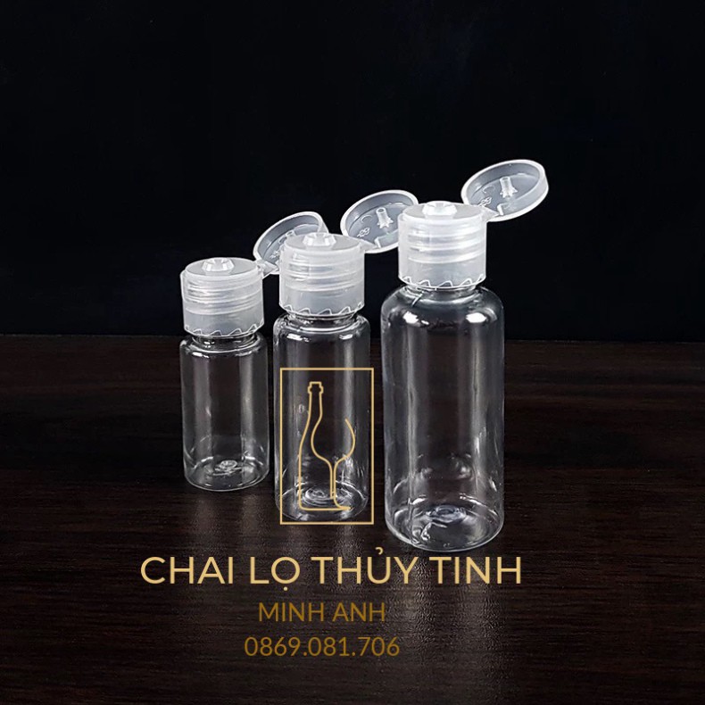 BÁN SỈ/LẺ CHAI NHỰA NẮP BẬT 30ml-50ml-100ml CHIẾT MỸ PHẨM, DUNG DỊCH