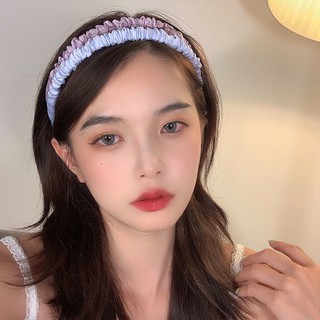 Bờm Tóc Nữ Chất Lụa Trơn Nhún Nhiều Màu